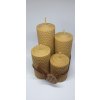 Adventná sada sviečok hrubá béžová