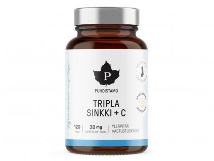 Tripl zinek s vitaminem C od Puhdistamo - 120 kapslí