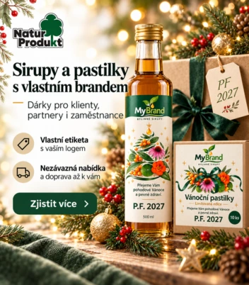 Sirupy a pastilky s vlastní etiketou