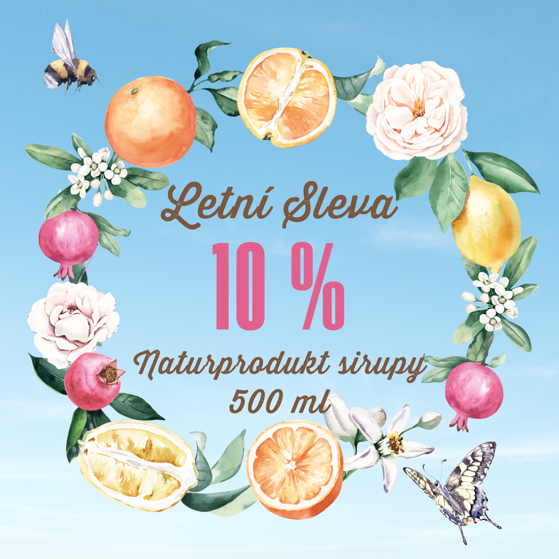 🍹 Uhaste žízeň. Sirupy z ovoce a bylin <b>teď o 10 % levněji</b>