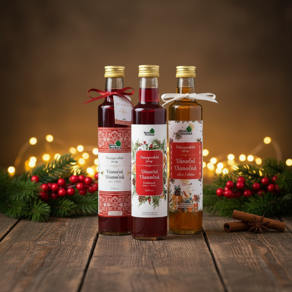 Naturprodukt vánoční sirupy z minulých let