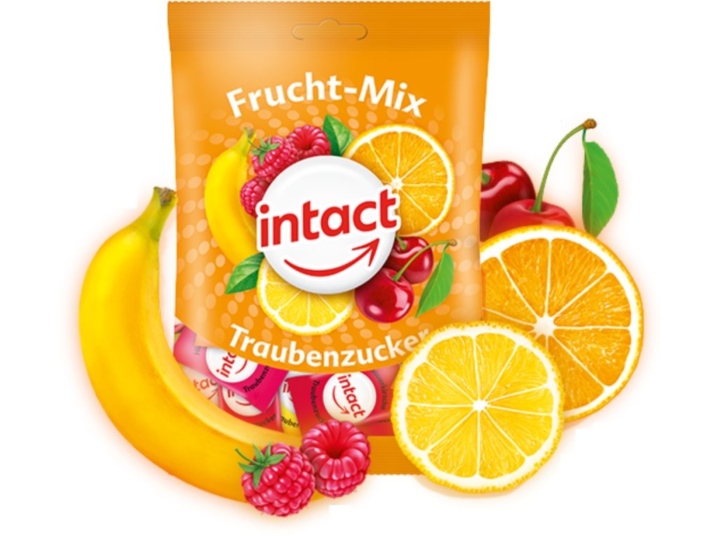Intact sáček hroznový cukr OVOCNÝ MIX