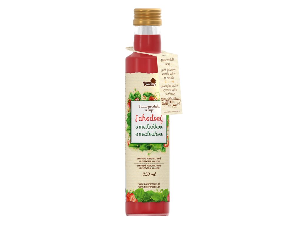 Sirup jahodový s meduňkou 250 ml