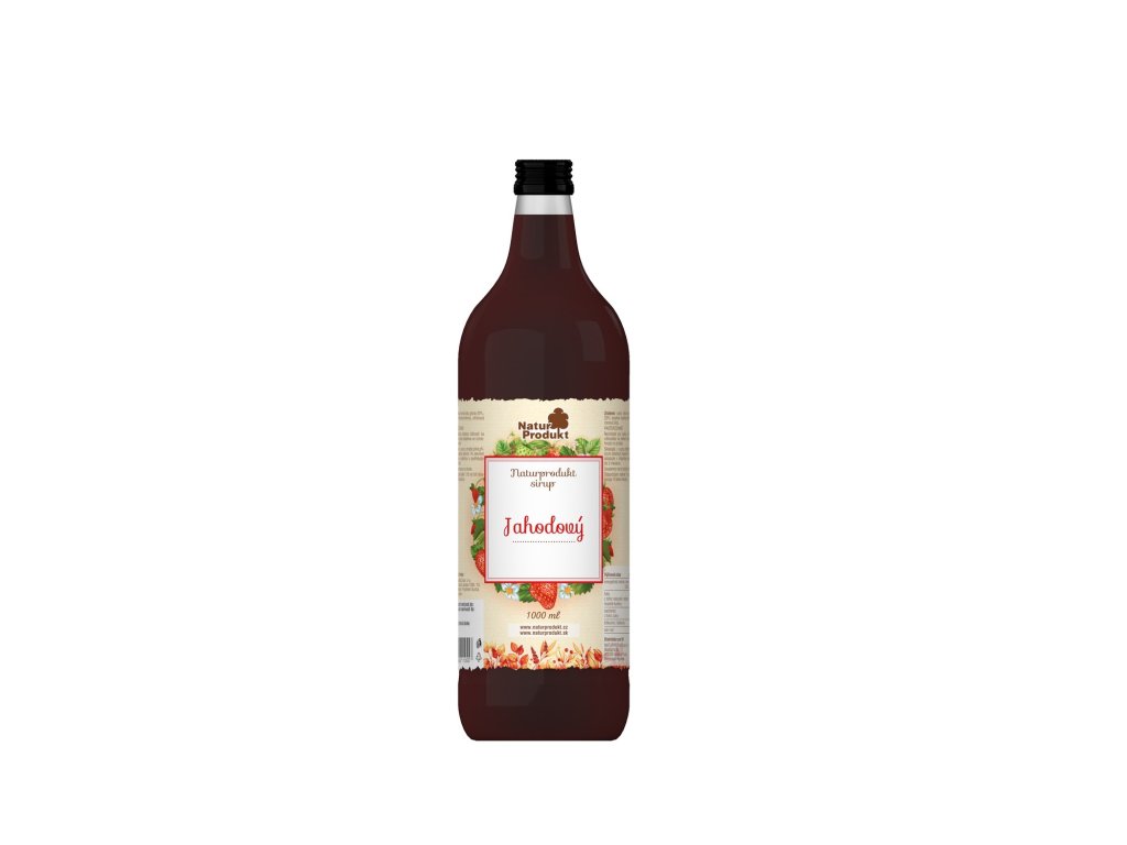 Naturprodukt Jahodový sirup 1000 ml