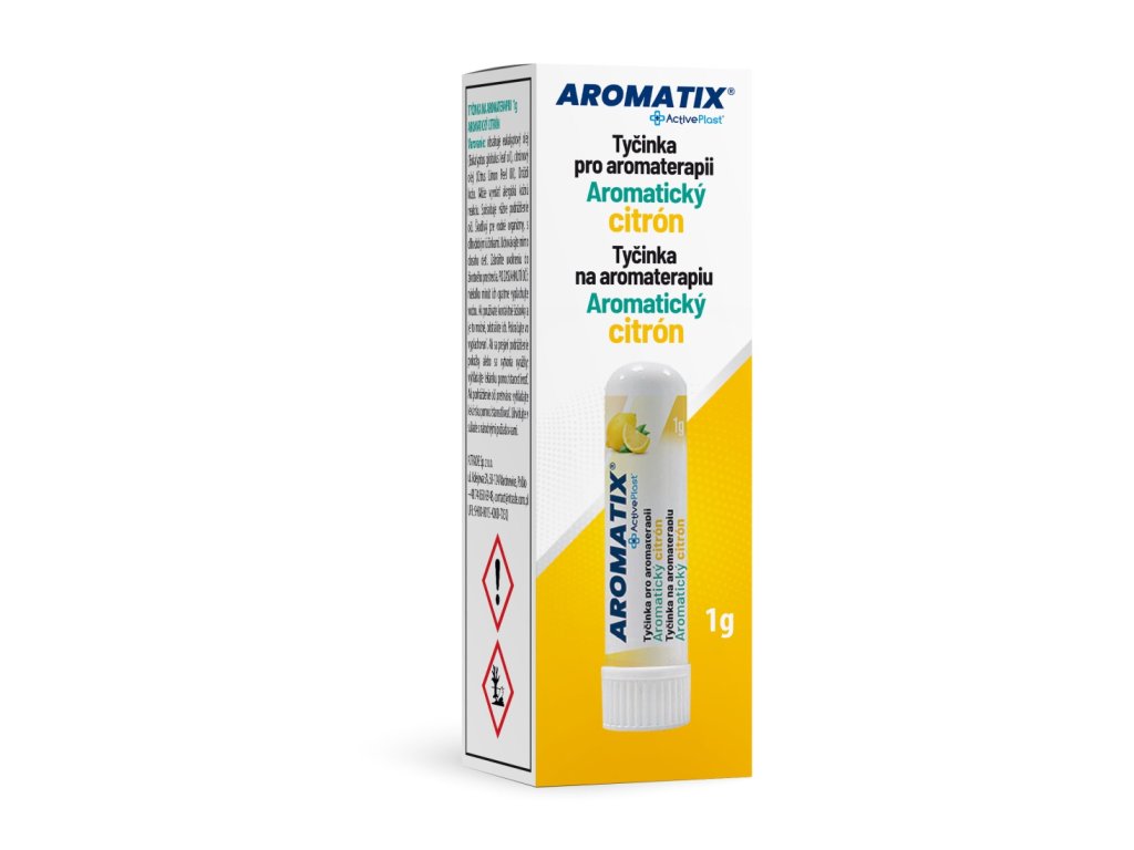 Aromatix nosní inhalátor, aromatický citron