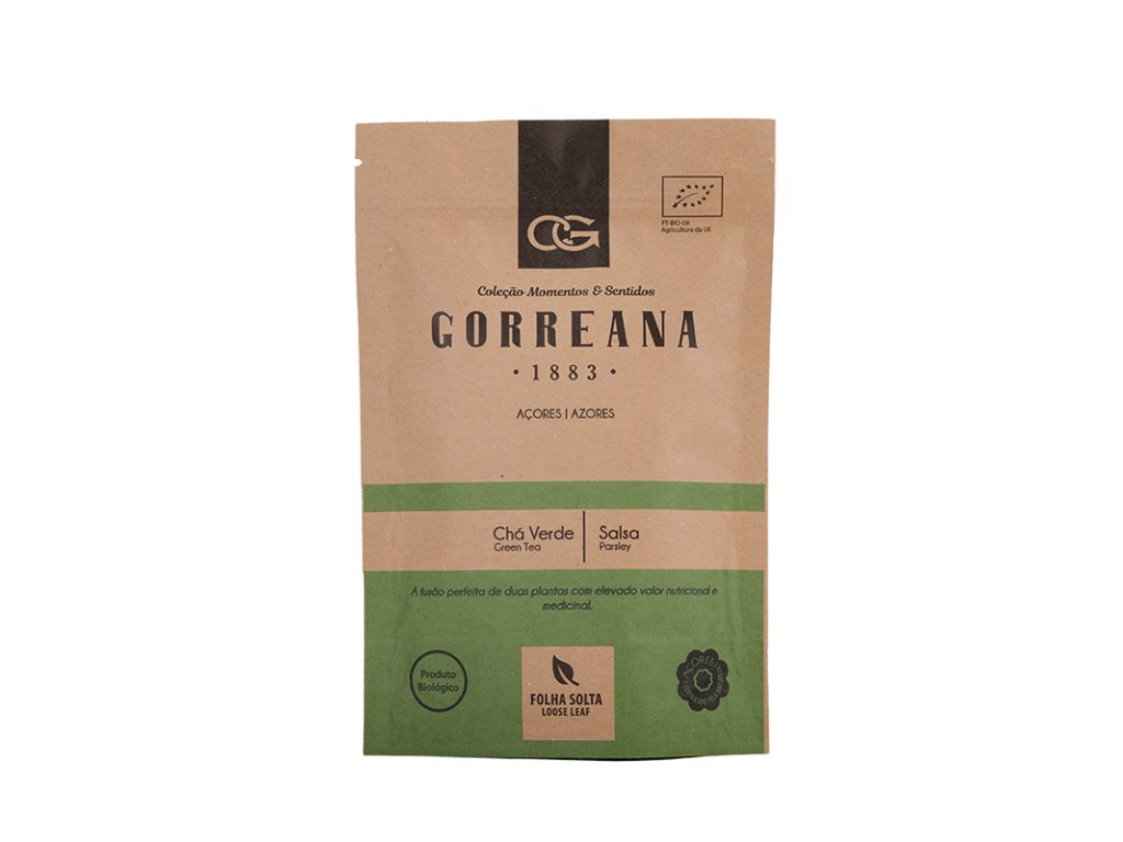 Gorreana Zelený sypaný azorský čaj + Salsa. 80 g