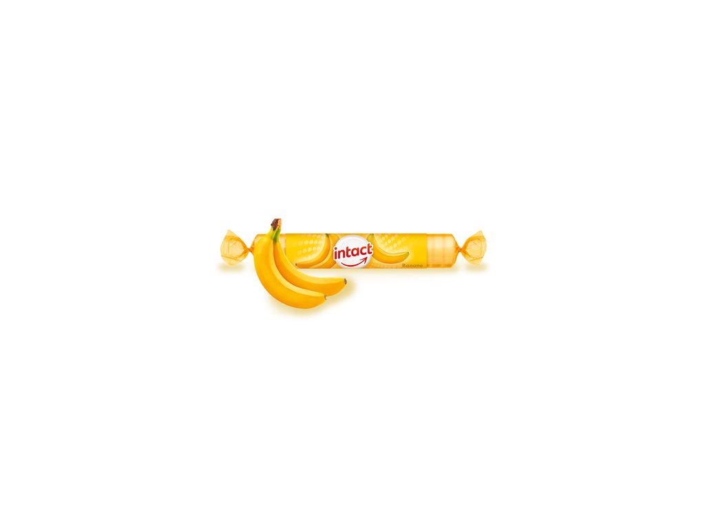 Intact rolička hroznový cukr s vit. C BANÁN