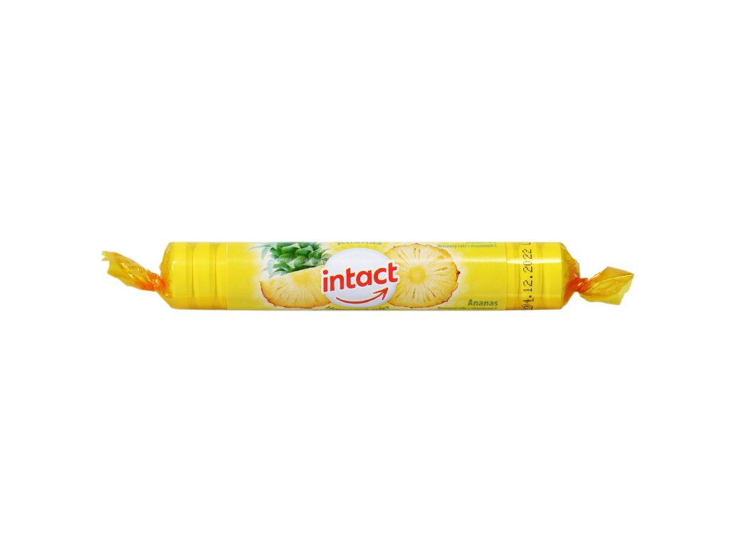 Intact rolička hroznový cukr s vit. C ANANAS