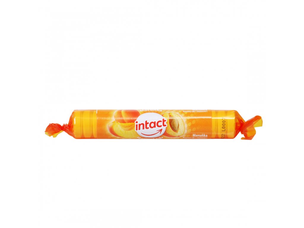 Intact rolička hroznový cukr s vit. C MERUŇKA