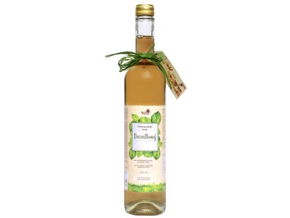 Naturprodukt Sirup z macerované bazalky a přírodní silice, výhodné balení