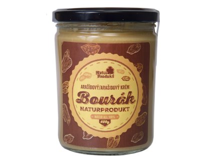 Arašídový krém Bourák  400g Naturprodukt