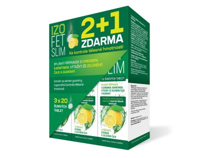 Naturprodukt Izofet Slim šumivé tablety 2+1 zdarma