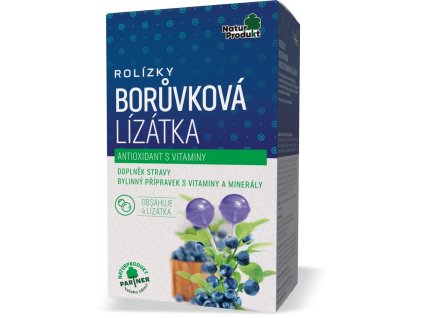 Rolízky borůvková lízátka multivitamin 4 ks