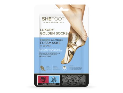 SheFoot Luxury Golden - Zlaté zjemňující ponožky 1 pár