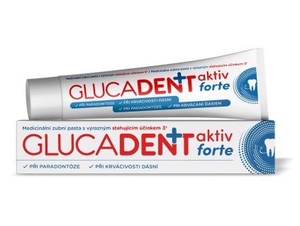 Glucadent aktiv forte zubní pasta při paradontóze