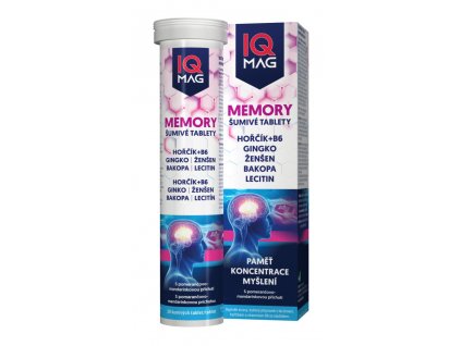 IQ Mag MEMORY – podpora paměti a soustředění – šumivé tbl.