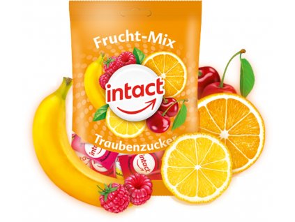 Intact sáček hroznový cukr OVOCNÝ MIX 75 g