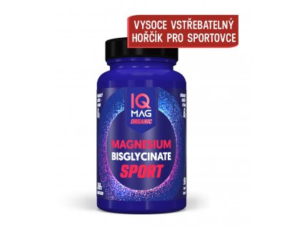 IQ Mag SPORT organický hořčík bisglycinát + B6 90 tob