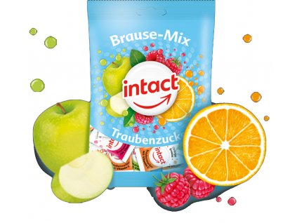 Intact sáček šumivé pastilky BRAUSE-MIX s vit. C