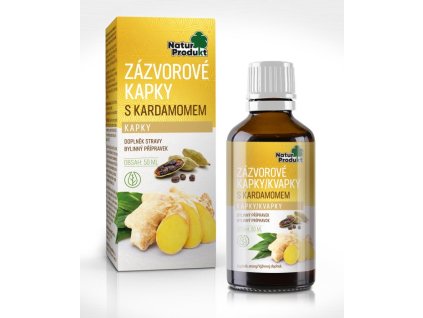 Naturprodukt Zázvorové kapky s kardamomem 50 ml