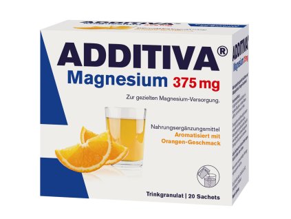 Additiva Magnesium 375 Mg, nápoj pomeranč 20sáčků