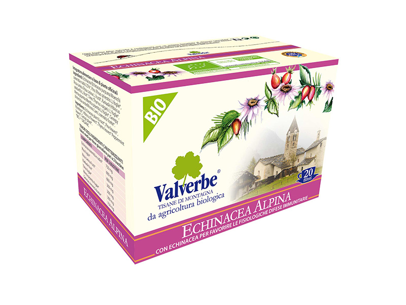Levně VALVERBE BIO Echinacea čaj 20 sáčků