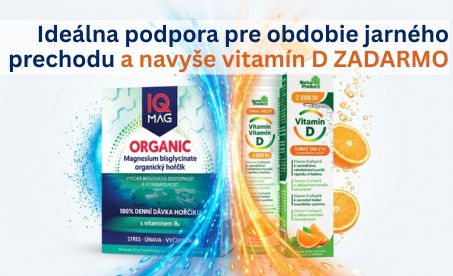 IQ Mag Organic + vitamín D zadarmo