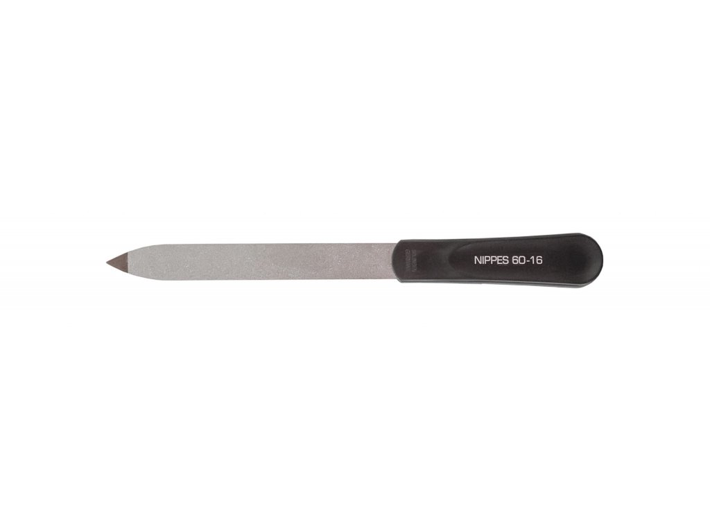 Nippes Solingen Pilník zafírový špicatý čierny 16 cm