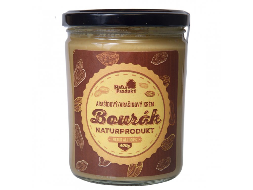 Bourák arašidový krém Natural 400 g