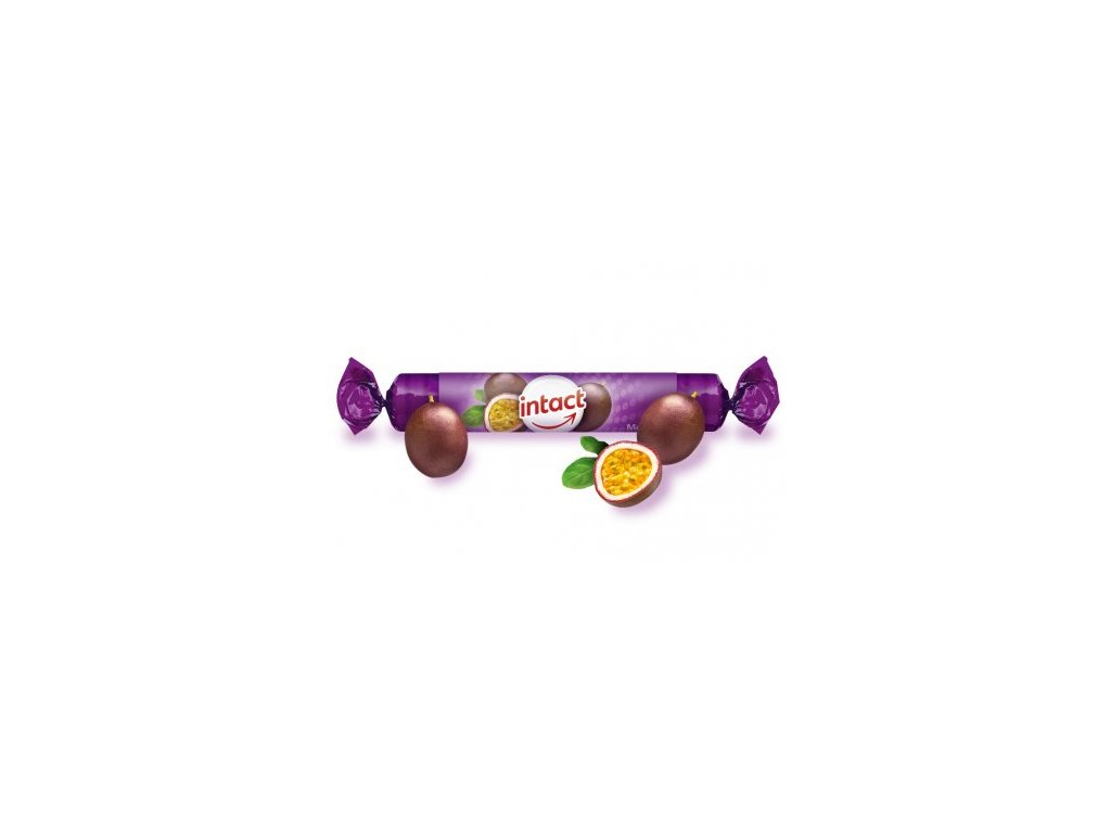 Intact rolky hroznový cukor s vitamínom C maracuja