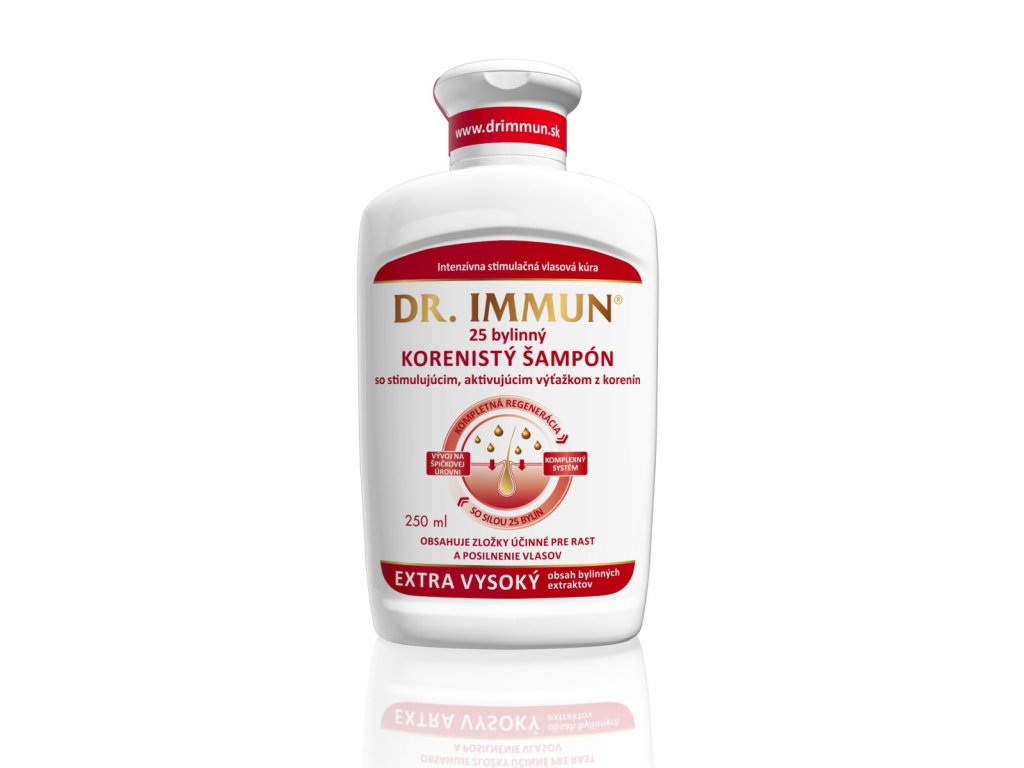 DR. Immun®  Korenistý šampón na vlasy s 25 bylinami