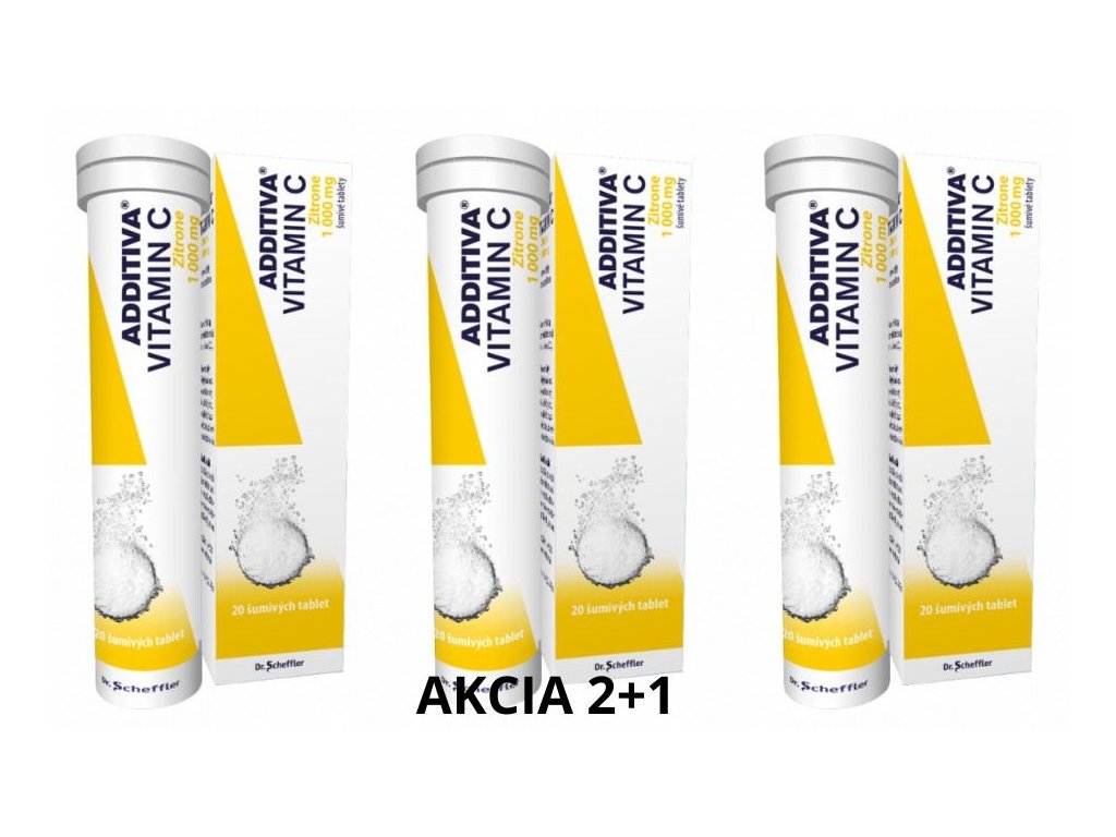 ADDITIVA Vitamín C Zitrone 2+1