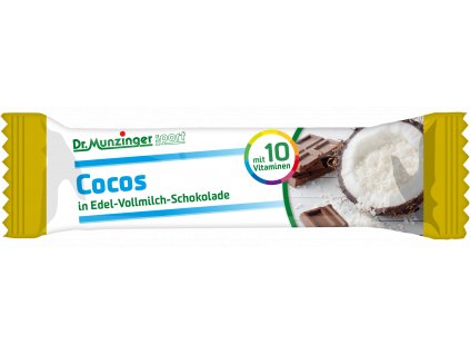 Dr. Munzinger kokosová tyčinka s vitamínmi v bielej čokoláde