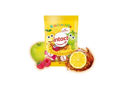 Intact hroznový cukor KINDER MIX príchuť ovocia, 100 g