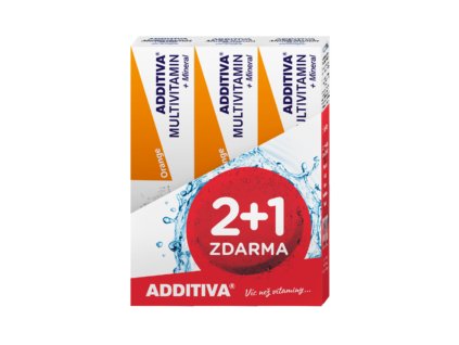 Additiva Multivitamin+Mineral Orange šum.tablety 2+1 ZDARMA