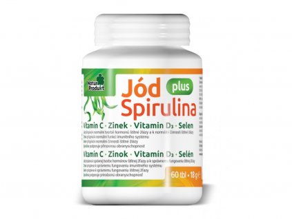 Naturprodukt Jód plus Spirulina+Vitamín C,D3+Zinok+Selén