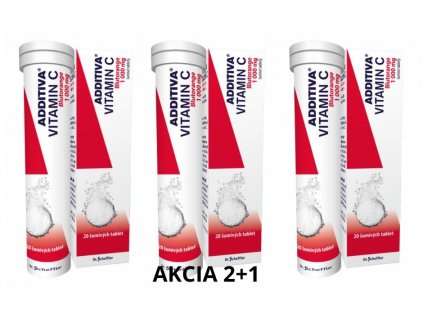 ADDITIVA Vitamín C Blutorange 2+1