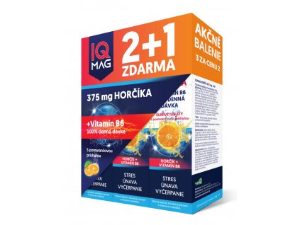 IQ Mag horčík +B6. pomaranč šum.tbl 2+1