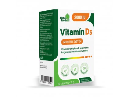 Naturprodukt Vitamin D3 2.000 IU 60 tbl