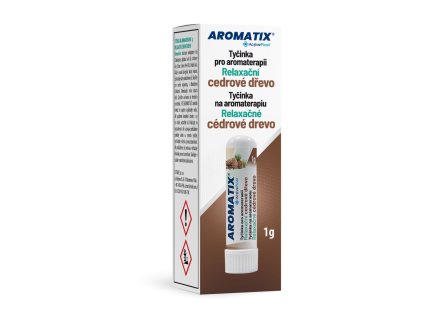 Aromatix nosový inhalátor relaxačné cédrové drevo
