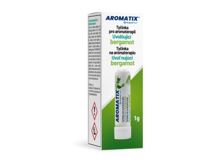 Aromatix nosový inhalátor uvolňujúci bergamot