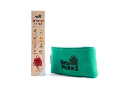 Sada Švédske kvapky 250ml a zábalový pás na krk + sprievodca