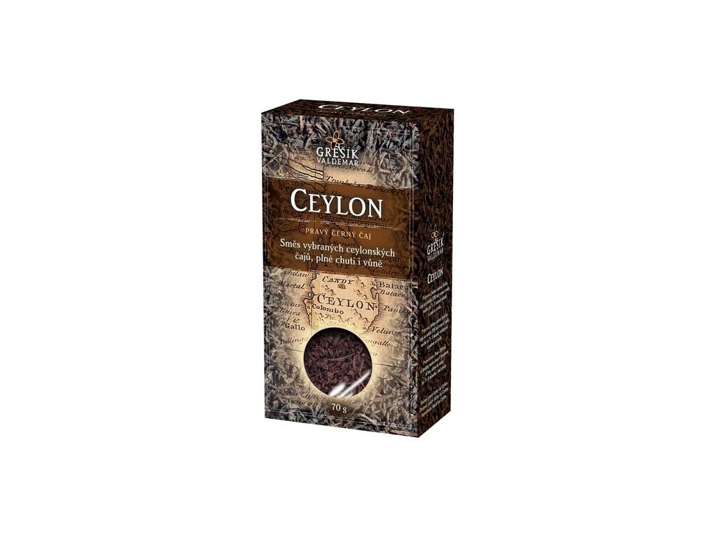 Ceylon OP/BOPI č.č. 70 g krab. GREŠÍK Čaje 4 světadílů