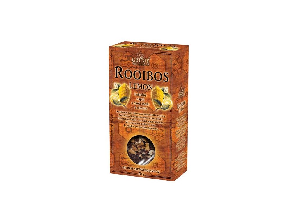 Rooibos Lemon 70 g krab. GREŠÍK Čaje 4 světadílů