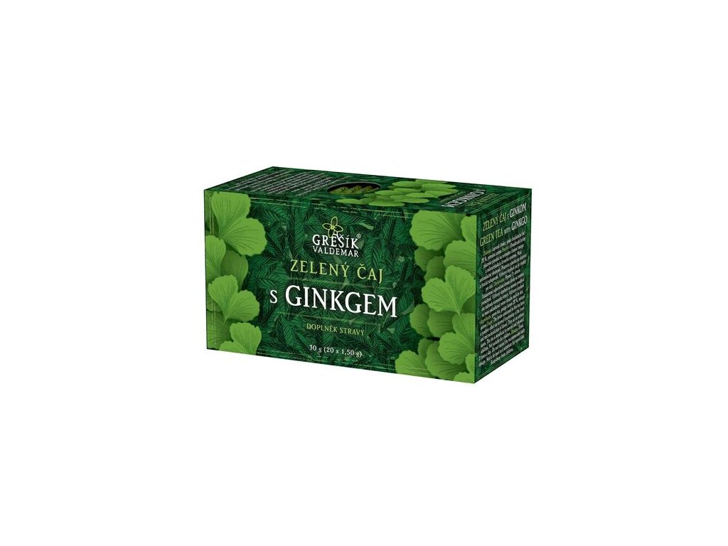 Zel. čaj s ginkgem 20 n.s. přebal GREŠÍK - Z