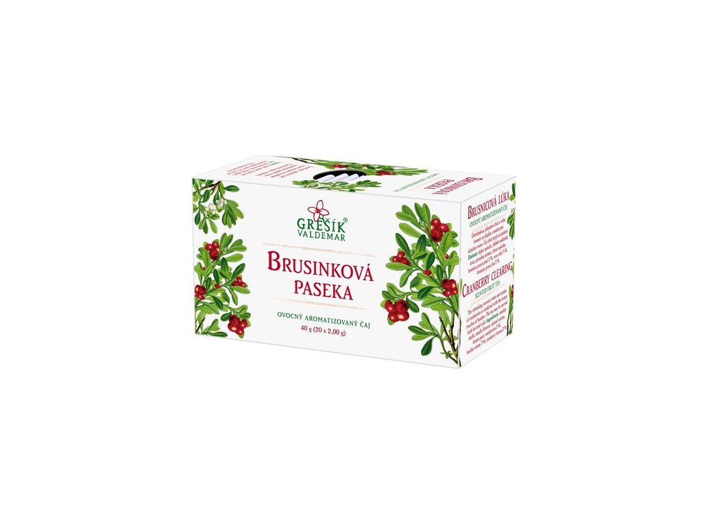 Brusinková paseka 20 n.s. přebal GREŠÍK Ovocný čaj