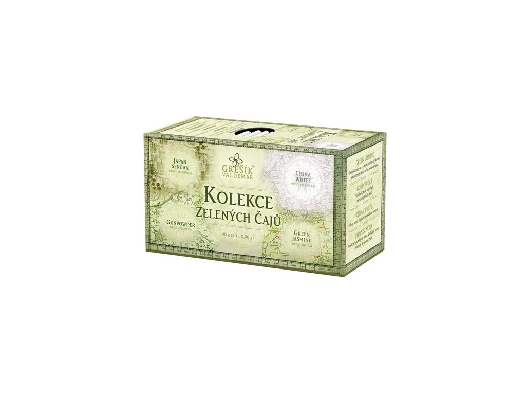 Kolekce Zelených čajů 4x5 n.s. přebal GREŠÍK