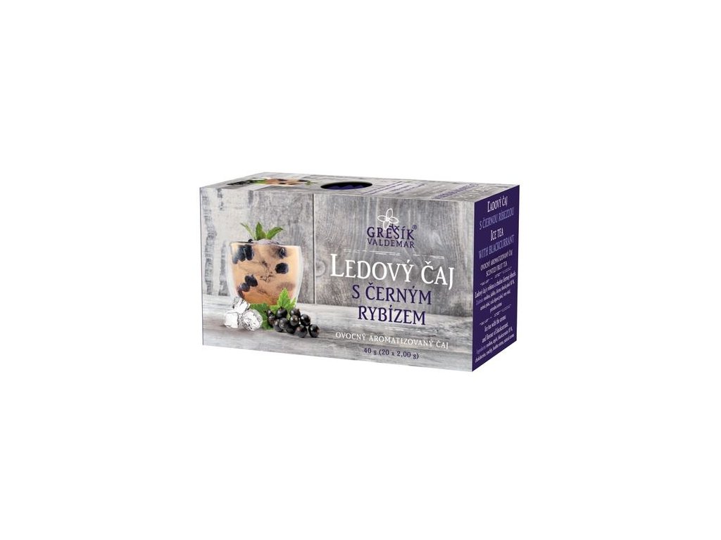 Ledový čaj s černým rybízem 20 n.s. přebal GREŠÍK
