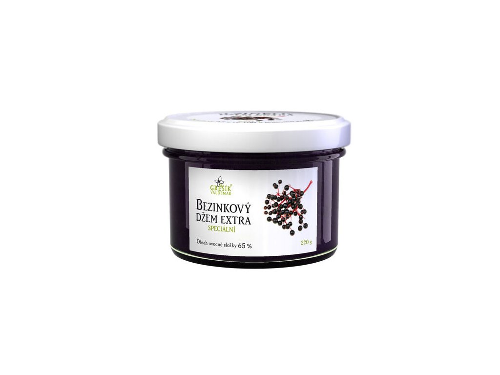 Džem Bezinkový extra Speciální 220 g GREŠÍK