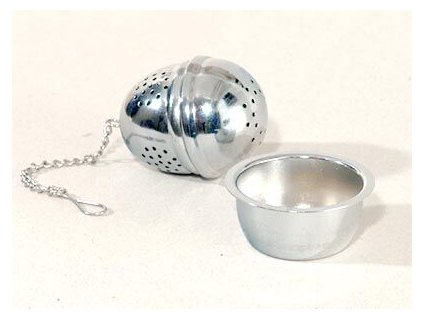 Čajnítko Vajíčko malé + tácek na odložení - 4 cm